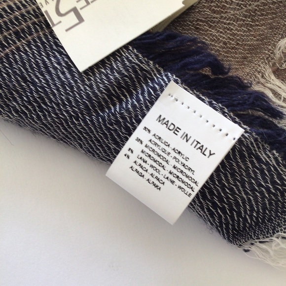 LA FIORENTINA ALPACA WOOL BLEND BLEND SCARF WRAP NWT - Picture 8 of 14